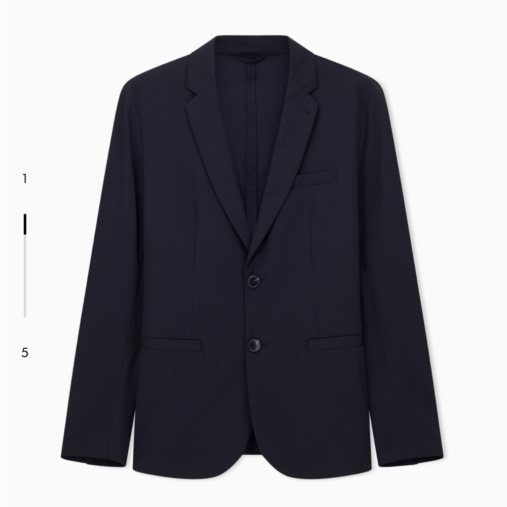 Armani Exchange Classic Black Wool Blazer